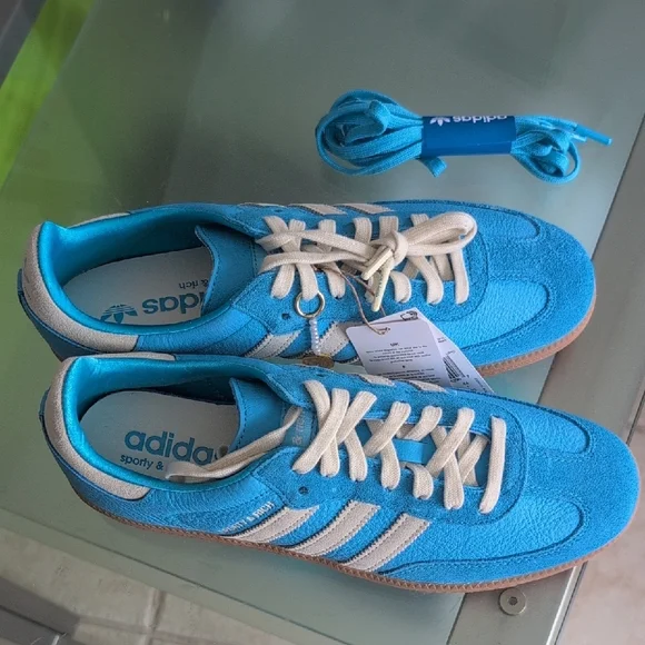 Adidas Samba OG Sporty & Rich Bright Pastel Blue Men's Sneakers US 10 - Picture 8 of 11